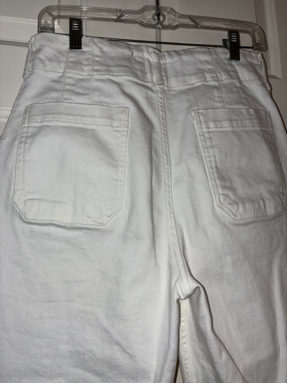 Maeve x Anthropologie COLETTE  White Wide-Leg High Rise Jeans Sz 30 - Picture 12 of 12